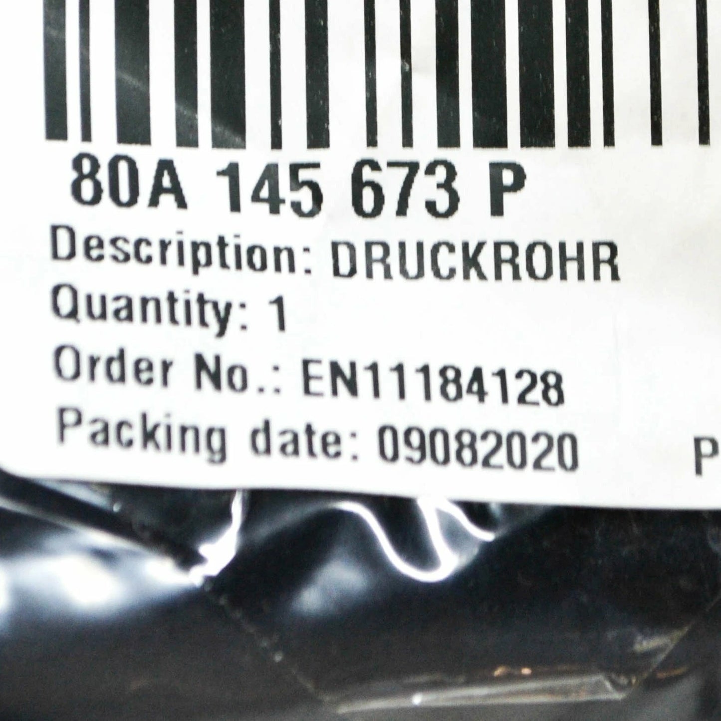 NEW AUDI Q5 80A LEFT SIDE INTERCOOLER TURBOCHARGER HOSE 80A145673P ORIGINAL