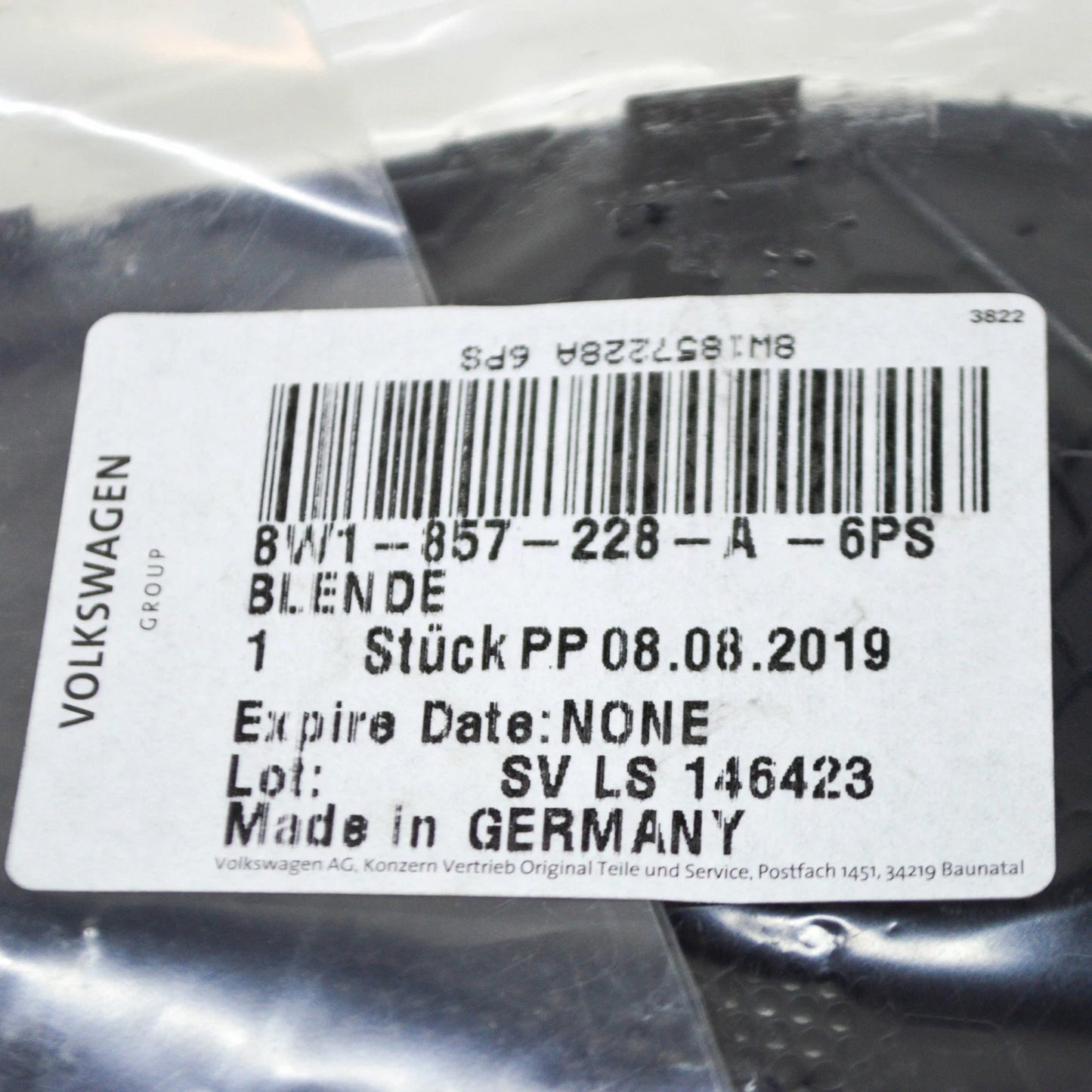 NEW AUDI A5 8W6 FRONT RIGHT DASH LOUDSPEAKER GRILLE LHD 8W1857228A6PS