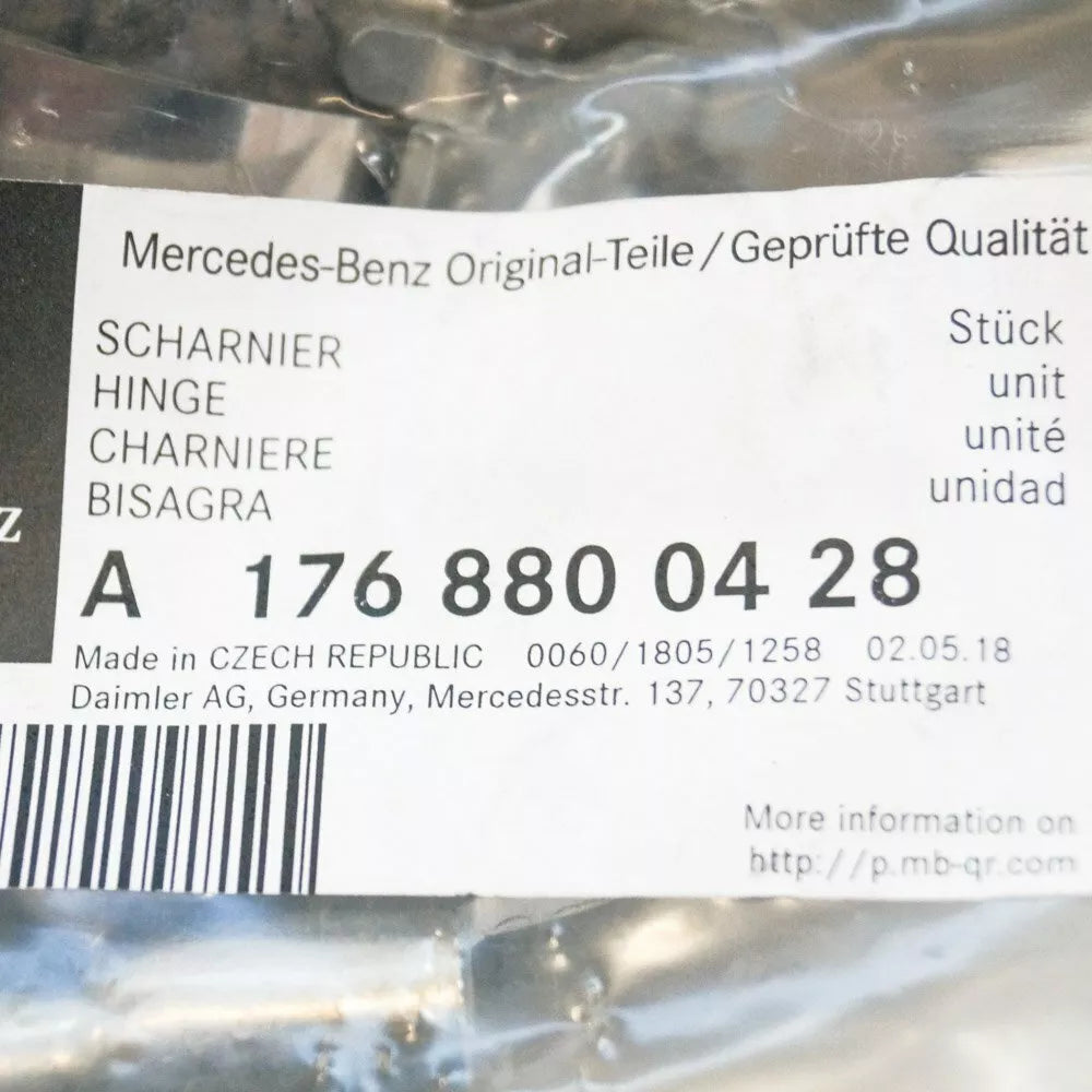 NEW MERCEDES BENZ GLA X156 HOOD HINGE RIGHT SIDE A1768800428 ORIGINAL