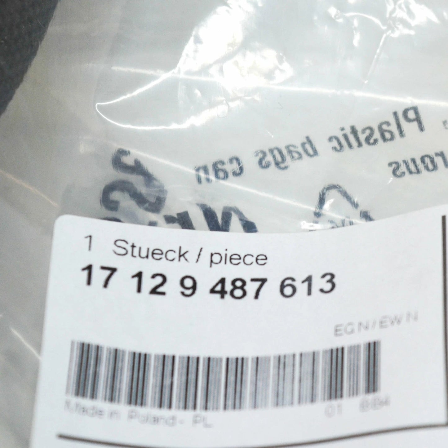 NEW BMW 7 G11 G12 EXTERNAL COOLING RADIATOR LOWER HOSE 17129487613 ORIGINAL