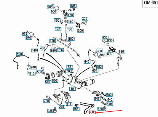 NEW MERCEDES-BENZ SPRINTER 906 EXHAUST SYSTEM BRACKET A9064921200