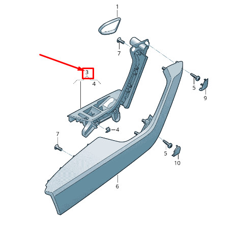 new volkswagen arteon 3h7 front left door pull handle lhd 3g1867179a4a1 original