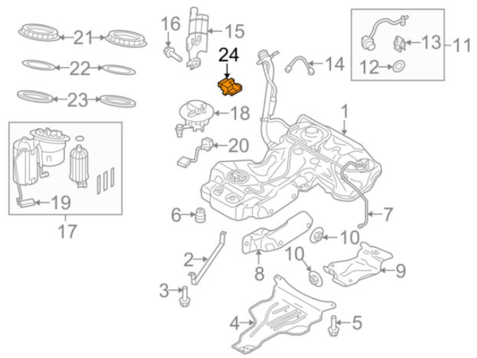 NEW AUDI Q5 8R FUEL PUMP CONTROL UNIT 4G0906093J ORIGINAL