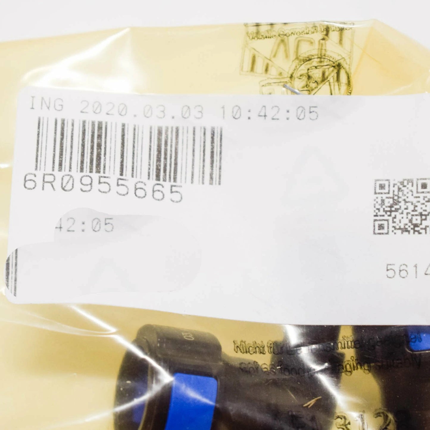 NEW AUDI A1 8X WASHER CONNECTOR HOSE 6R0955665 2014 ORIGINAL