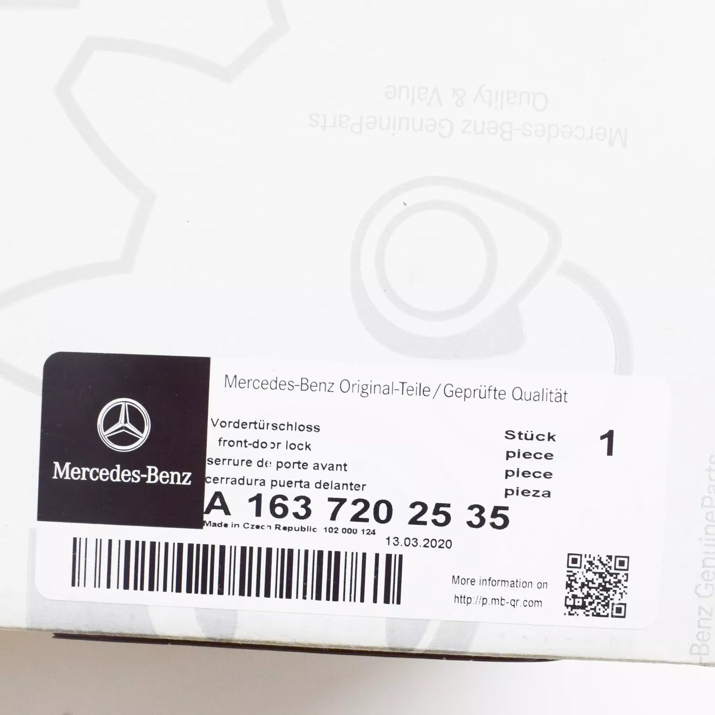 NEW MERCEDES-BENZ ML W163 FRONT LEFT DOOR INTERIOR LOCK LHD A1637202535