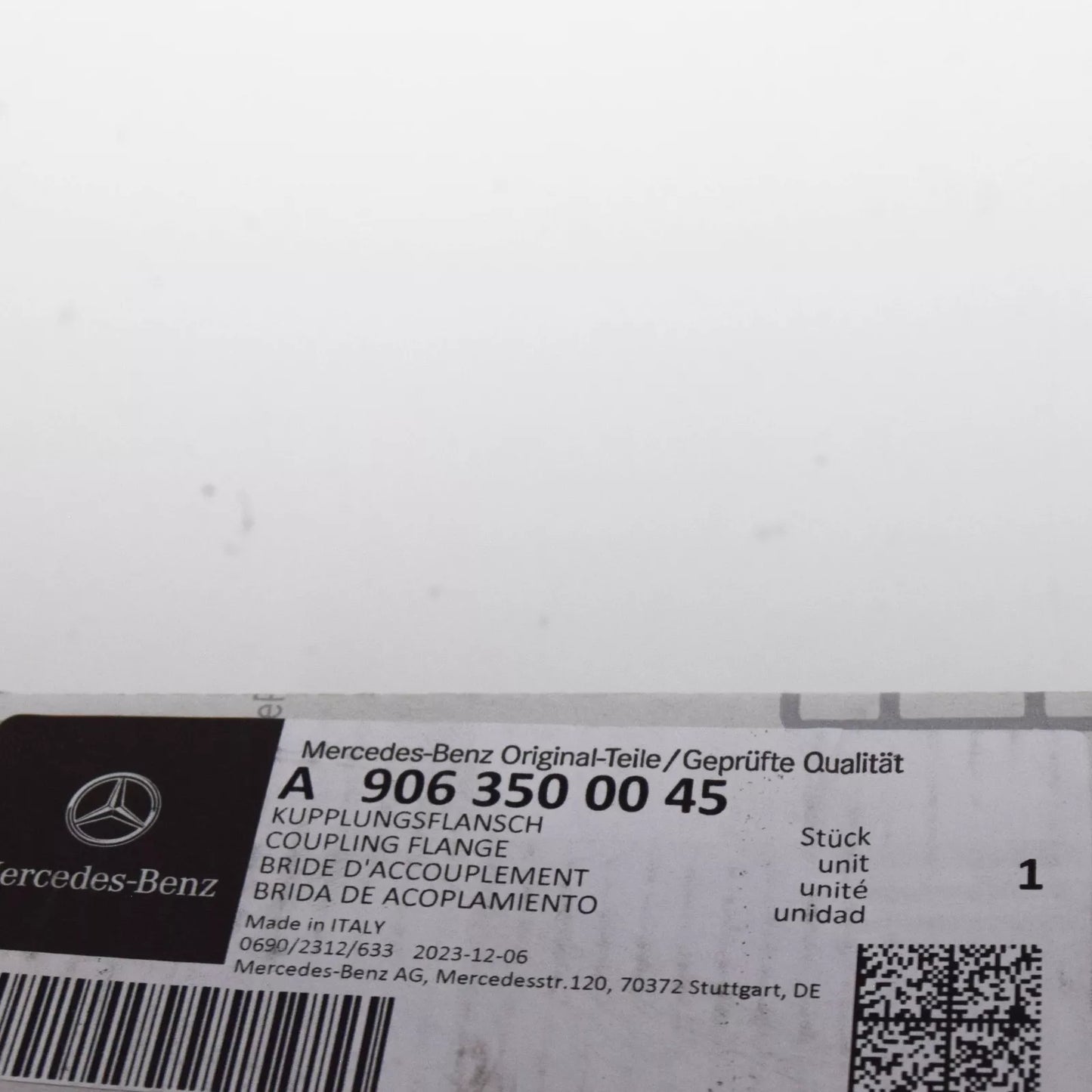 NEW MERCEDES-BENZ SPRINTER 906 REAR COUPLING FLANGE A9063500045 ORIGINAL