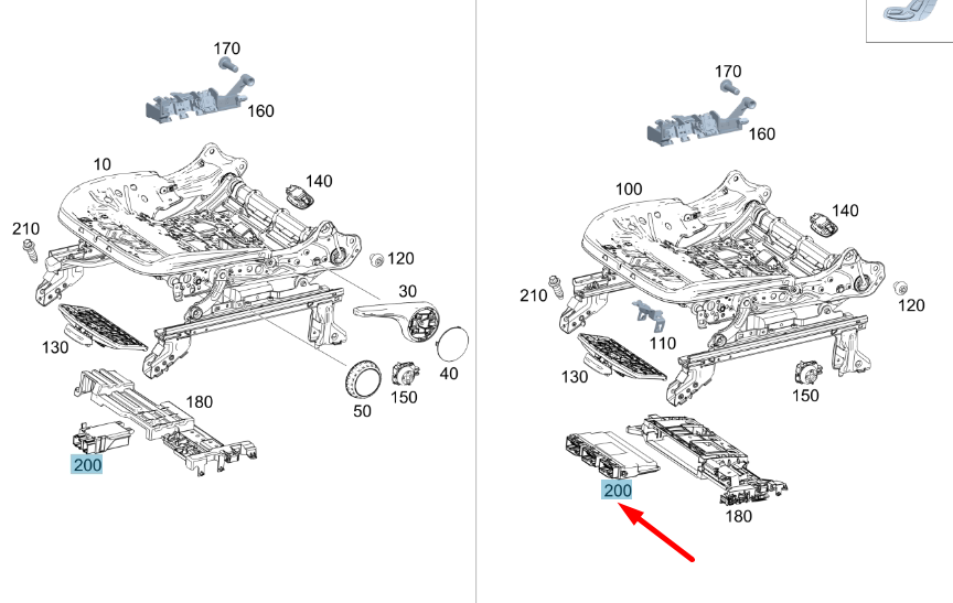 NEW MERCEDES-BENZ GLB X247 FRONT LEFT SEAT CONTROL UNIT A2479003714 ORIGINAL
