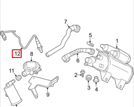 NEW BMW 1 F21 FRONT LAMBDA OXYGEN SENSOR 7589121 11787589121 ORIGINAL