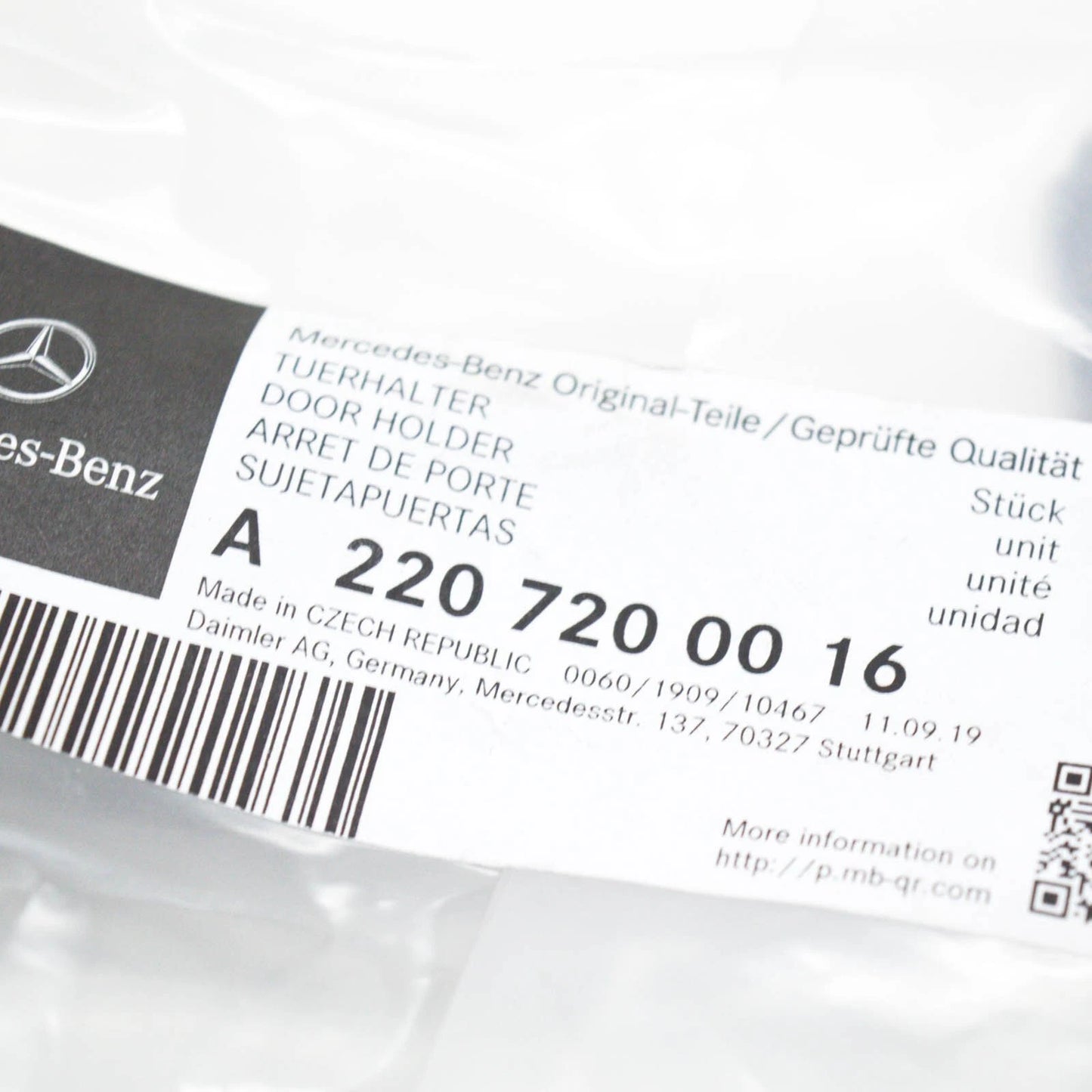 NEW MB S-CLASS W220 FRONT RIGHT DOOR BRAKE CHECK STRAP A2207200016 ORIGINAL