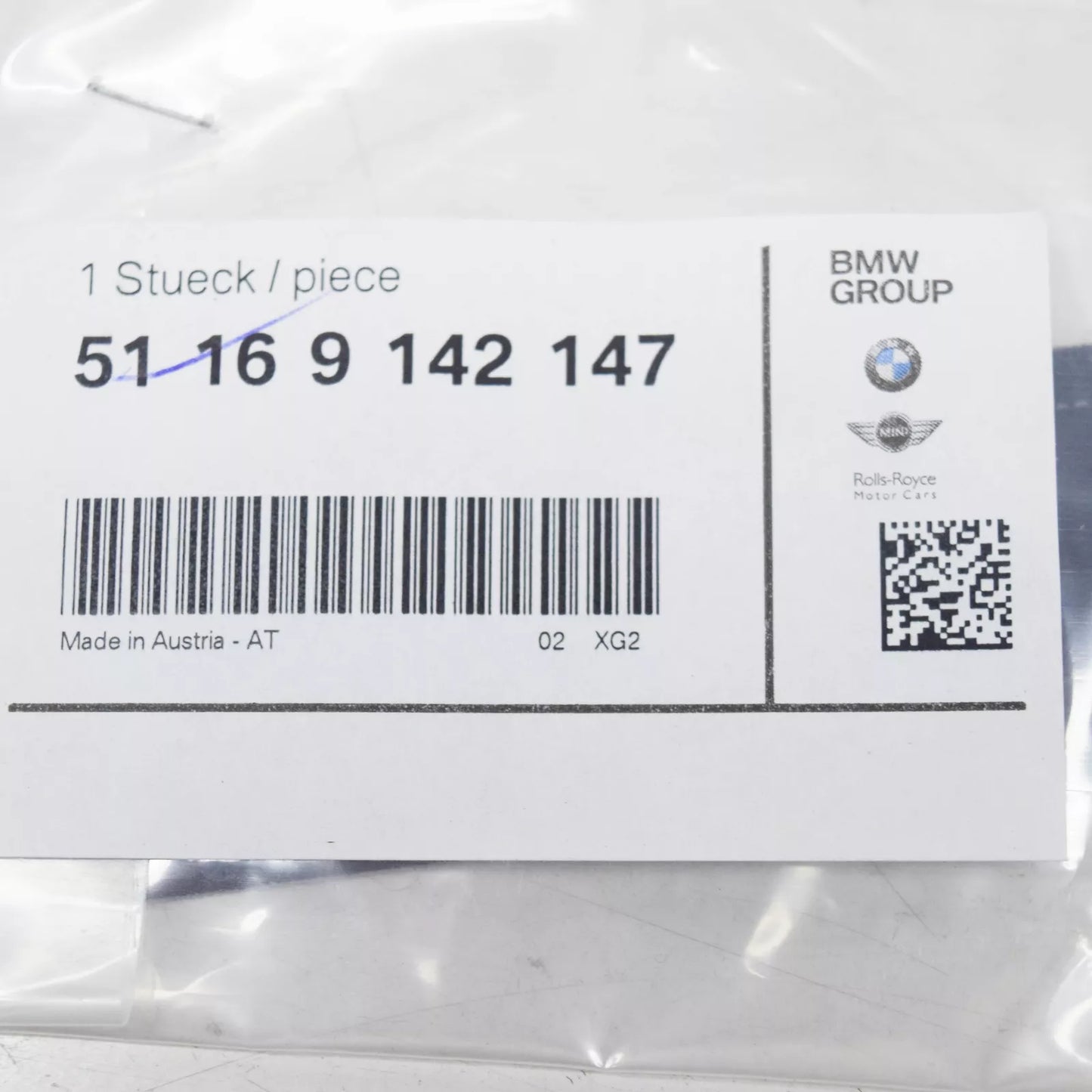 NEW BMW 5 GT F07 CENTRE CONSOLE TENSION STRAP 51169142147 9142147 ORIGINAL