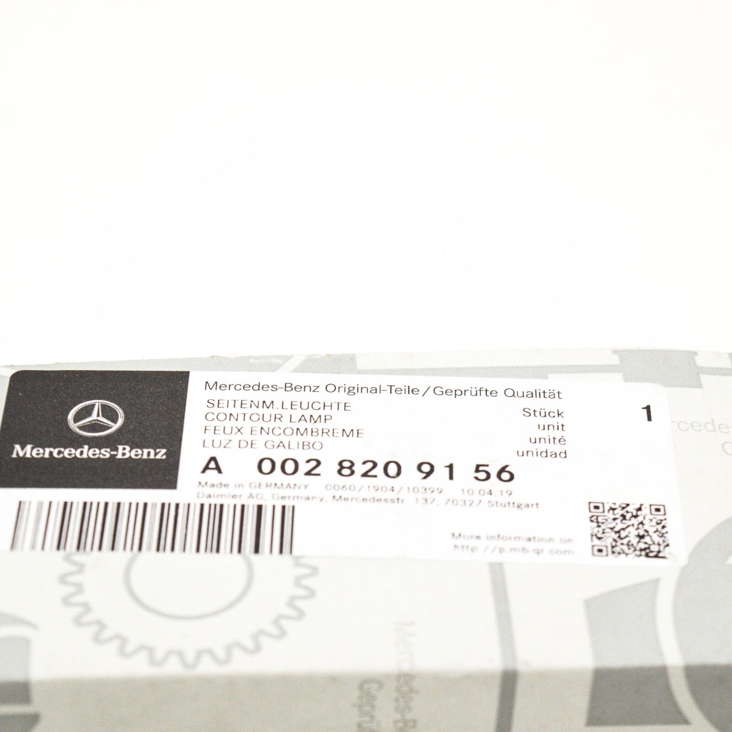 NEW MERCEDES-BENZ SPRINTER 903 EXTERIOR SIDE MARKER LIGHT A0028209156 ORIGINAL