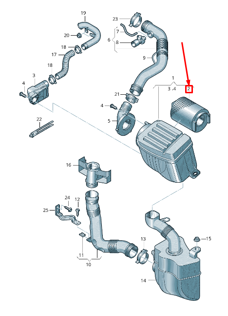 new audi a3 sportback 8p engine air filter 1f0129620 original