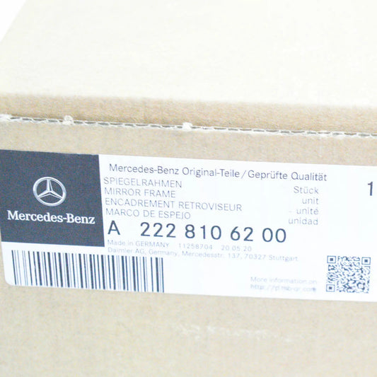 NEW MERCEDES-BENZ S W222 FRONT RIGHT DOOR MIRROR FRAME LHD A2228106200
