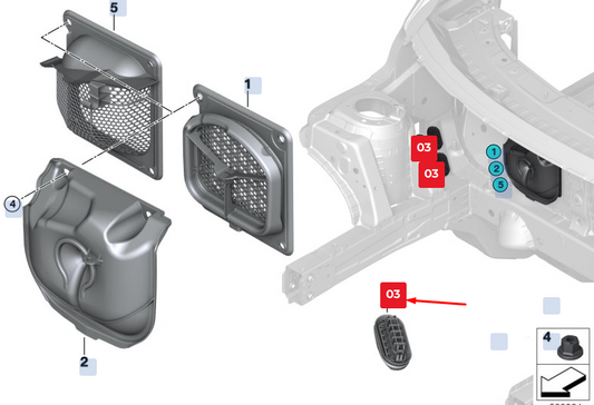 new bmw x2 f39 residual water spout 64119304296 9304296 original