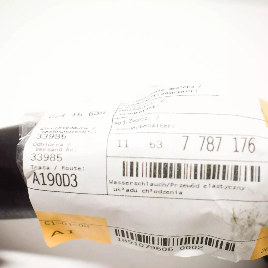 NEW BMW 3 E46 COOLING SYSTEM WATER HOSE 11537787176 7787176 ORIGINAL