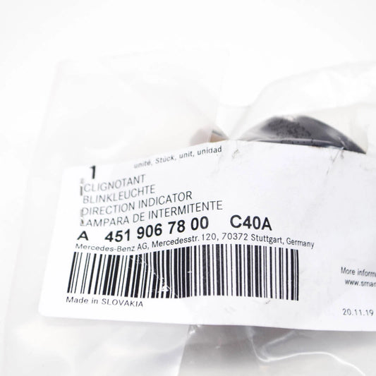 NEW SMART FORTWO 451 RIGHT LATERAL DIRECTION INDICATOR A4519067800C40A ORIGINAL