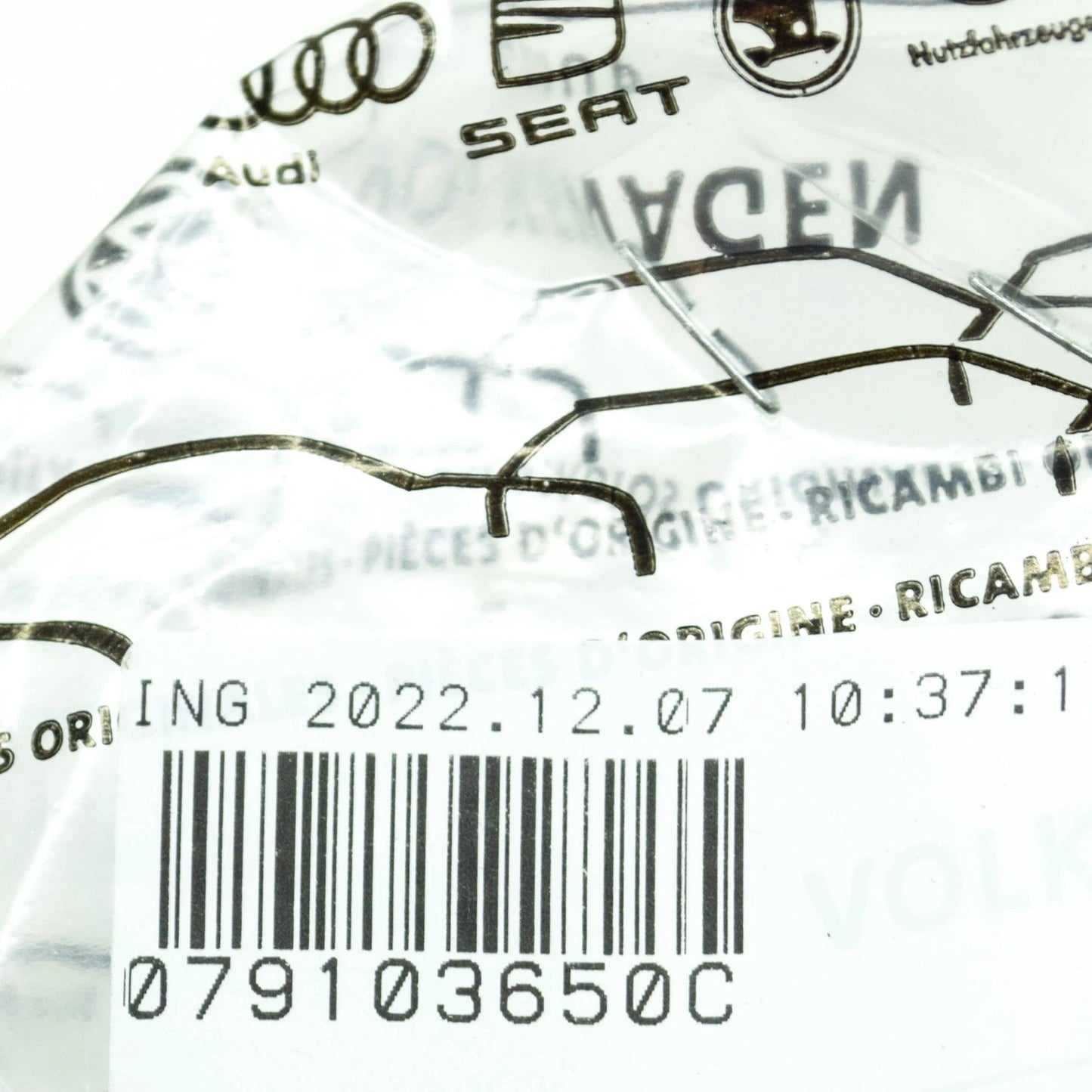 NEW VW TOUAREG 7P SPARK PLUG TUBE SEAL 079103650C ORIGINAL