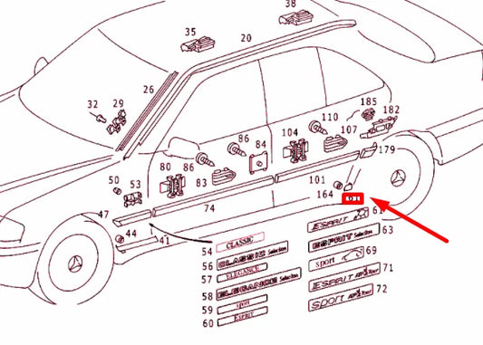 NEW MERCEDES-BENZ C W202 REAR FENDER FRONT RIGHT LEDGE A2026902262 ORIGINAL