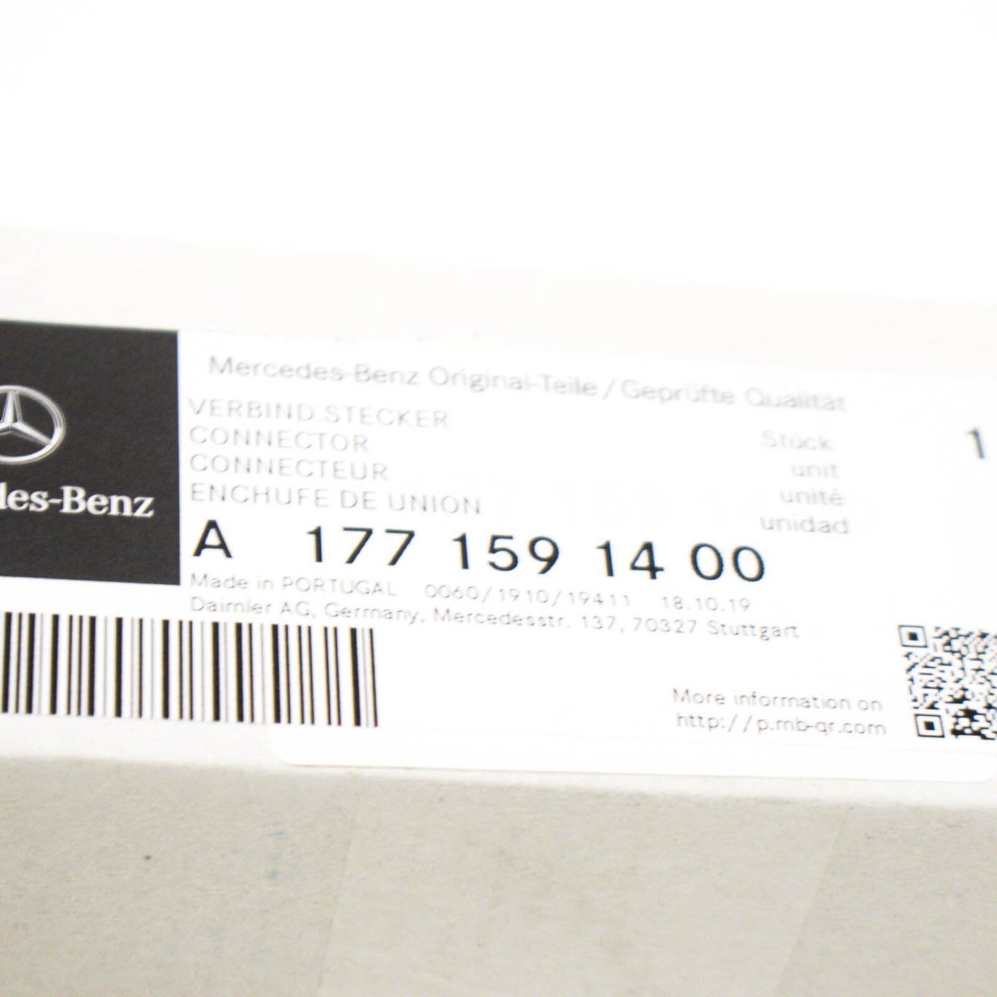 NEW MERCEDES BENZ GLC C253 AMG IGNITION COIL BOOT TUBE A1771591400 ORIGINAL