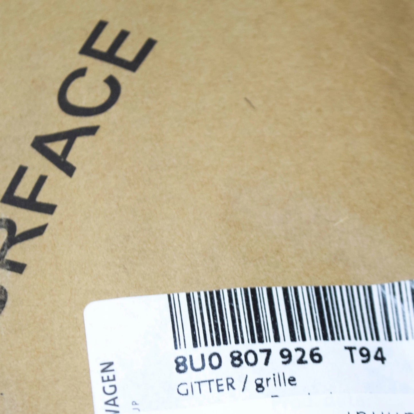 NEW AUDI Q3 8U FRONT BUMPER RIGHT LOWER BUMPER GRILLE TRIM 8U0807926T94