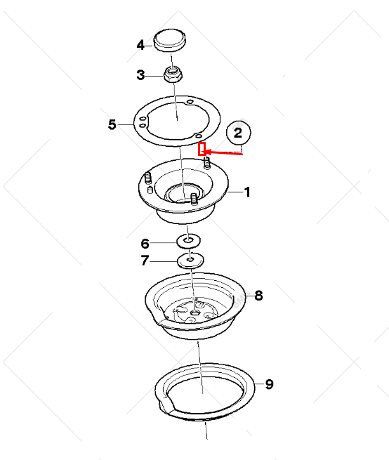 new bmw 1 e81 front left shock absorber support guide 31336760943 original