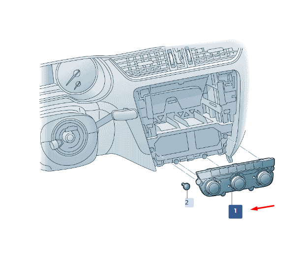 new skoda superb mk3 fresh air and heater control 3v0820047qyms original