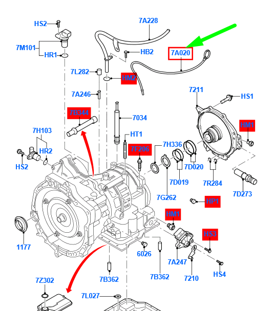 new ford focus mk2 transmission oil level indicator 1313627 original