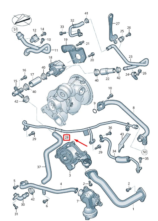 NEW VW TOUAREG CR ENGINE BREATHER LINE 06M121692AD ORIGINAL