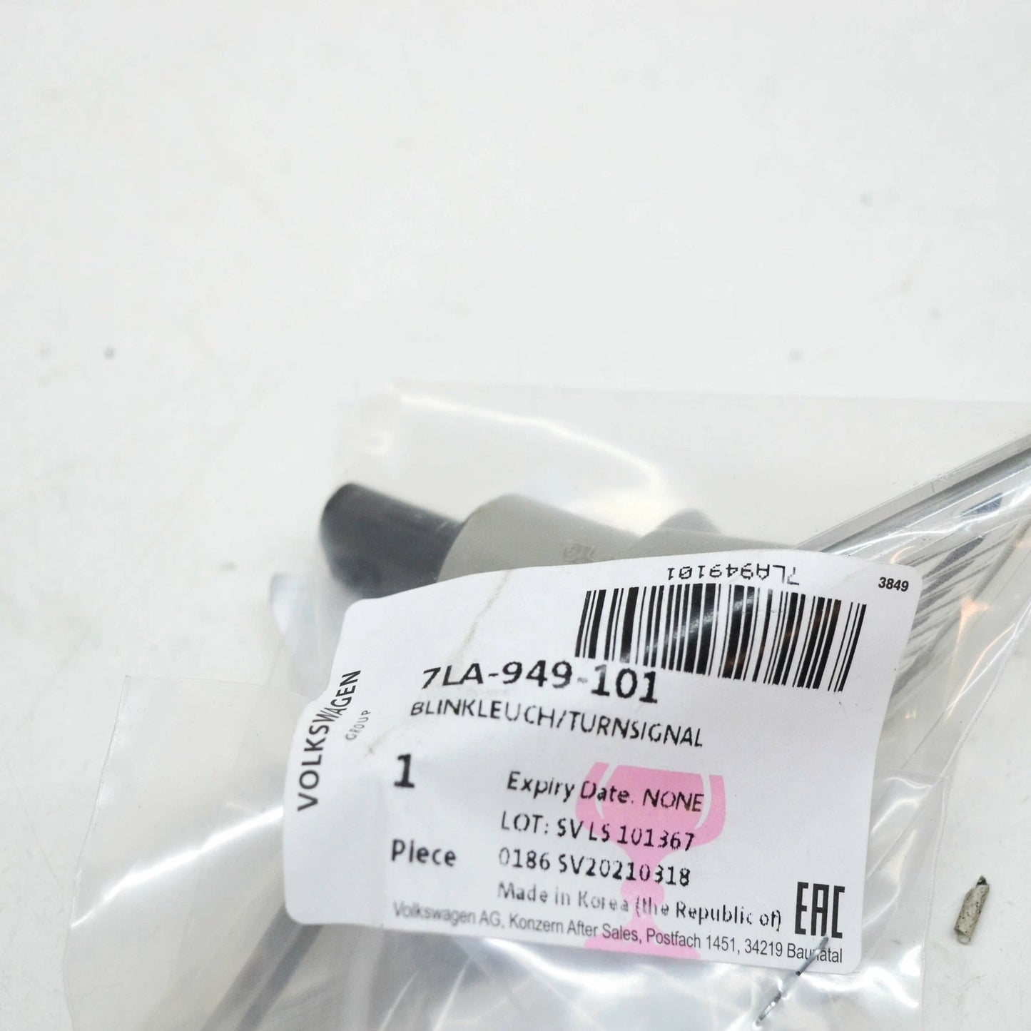 NEW VW TRANSPORTER MULTIVAN T6 FRONT LEFT FENDER TURN SIGNAL 7LA949101 ORIGINAL