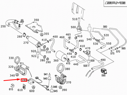 NEW MERCEDES-BENZ SL AMG R230 FUEL PUMP CONTROL UNIT A0025408945 ORIGINAL