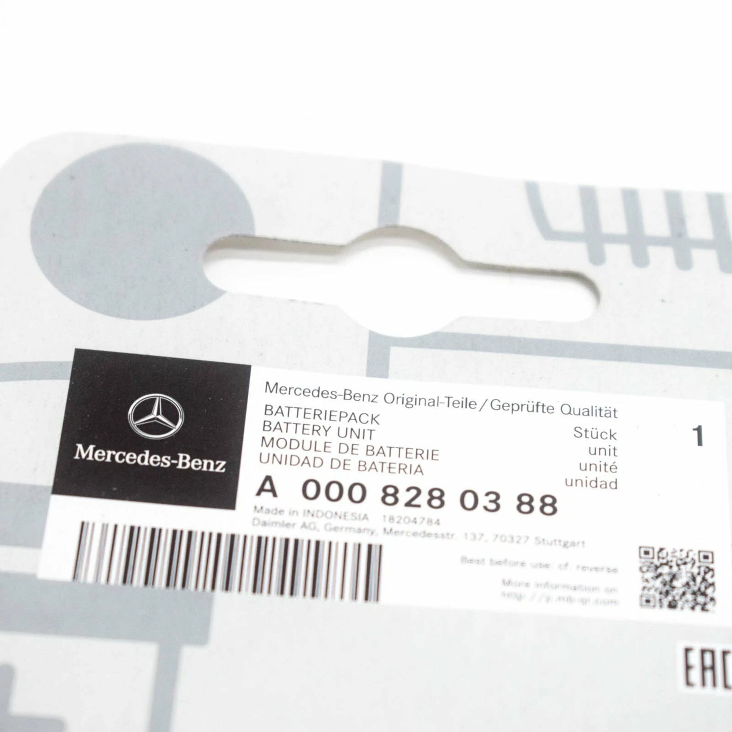 NEW MERCEDES-BENZ CONTROL REMOTE KEY FOB BATTERY PACK A0008280388 ORIGINAL