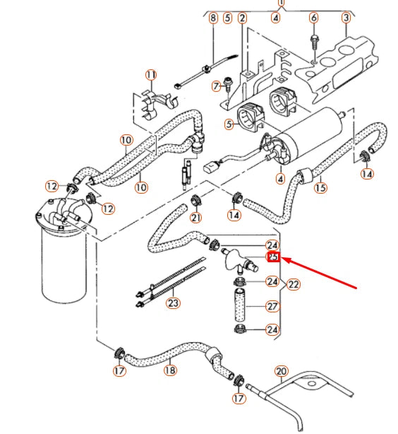 NEW AUDI A3 8P FUEL TEMPERATURE SENSOR 03L919824C