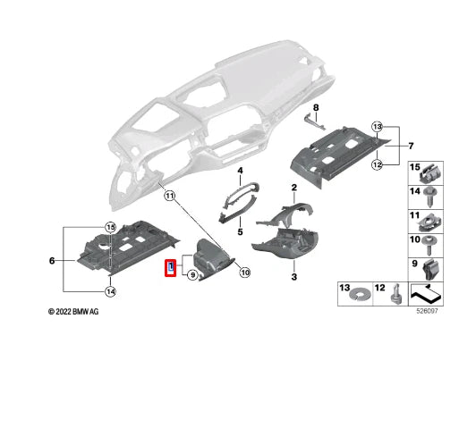 NEW BMW 3 G20 INSTRUMENT PANEL FOLDING BOX LHD 51456998229 ORIGINAL