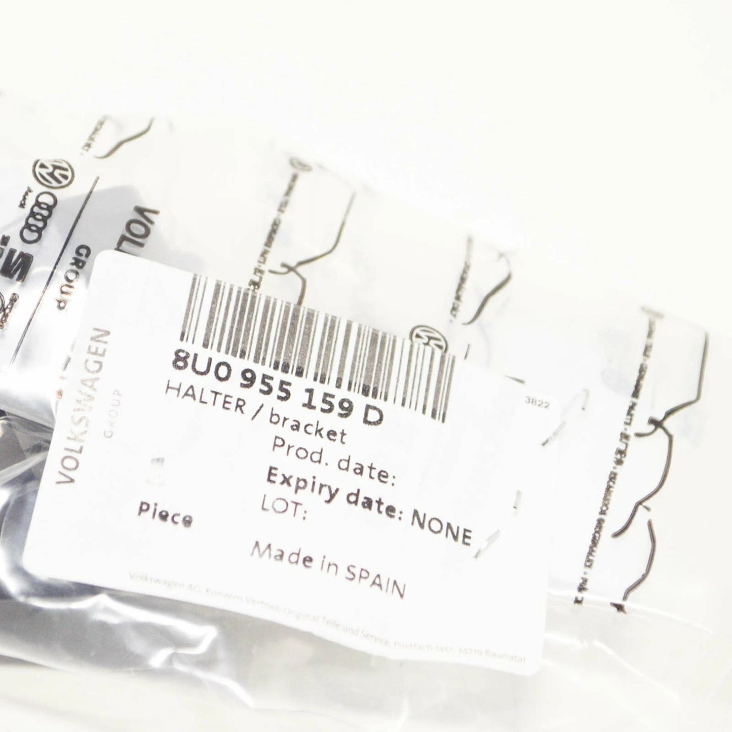 NEW AUDI Q3 8U FRONT BUMPER LEFT CAP BRACKET 8U0955159D 2015 ORIGINAL