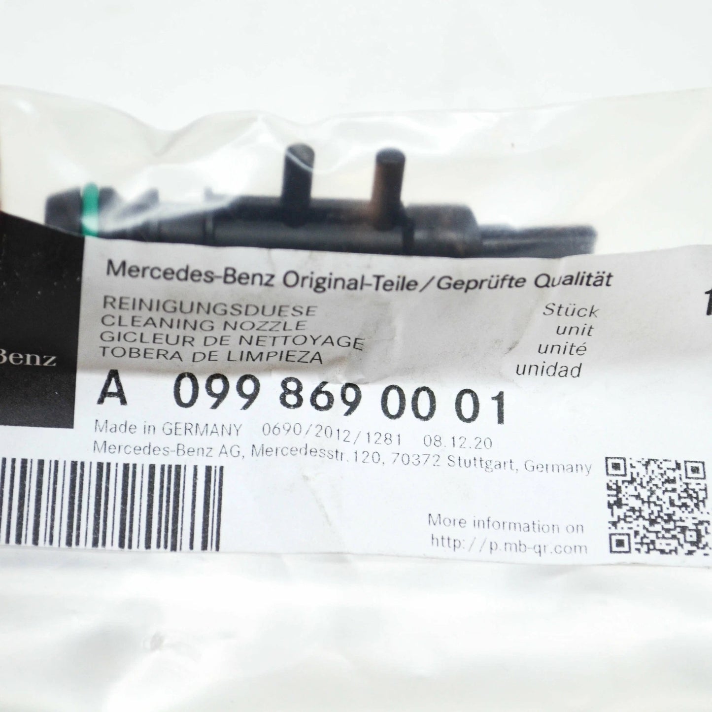 NEW MB S W222 NIGHT VISION CAMERA CLEANING NOZZLE A0998690001 ORIGINAL