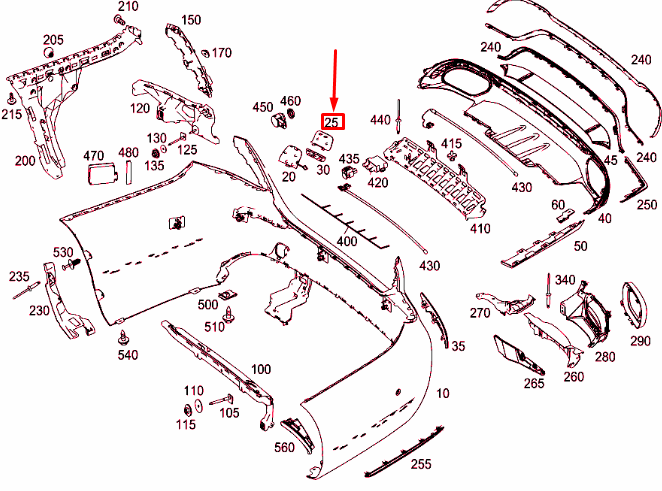 NEW MB E W213 REAR BUMPER TOW EYE UPPER PART COVER A21388533019999 ORIGINAL