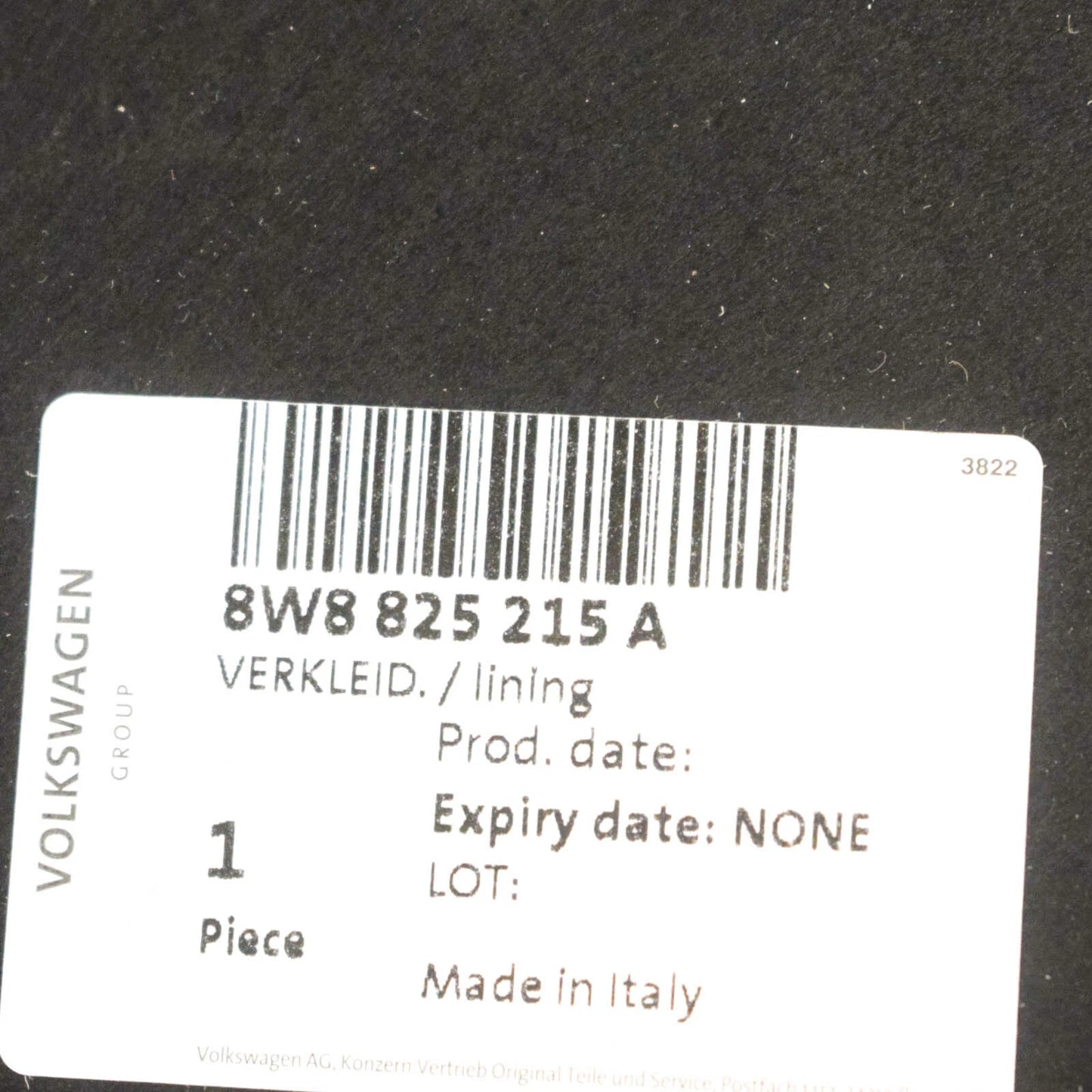 NEW AUDI A5 8W6 REAR LEFT UNDERBODY SHIELD 8W8825215A