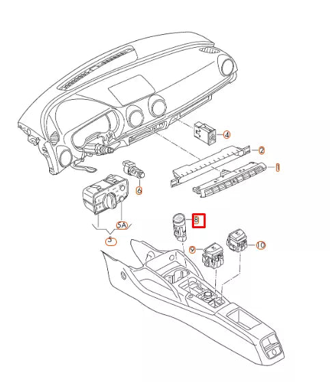NEW AUDI A3 8V START STOP SWITCH BUTTON 8V0905217C