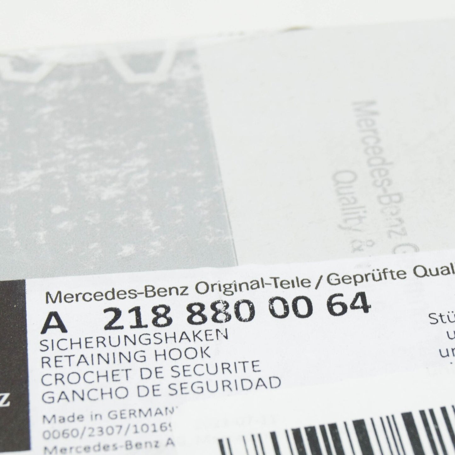 NEW MERCEDES-BENZ C-CLASS W205 HOOD SAFETY CATCH A2188800064 ORIGINAL