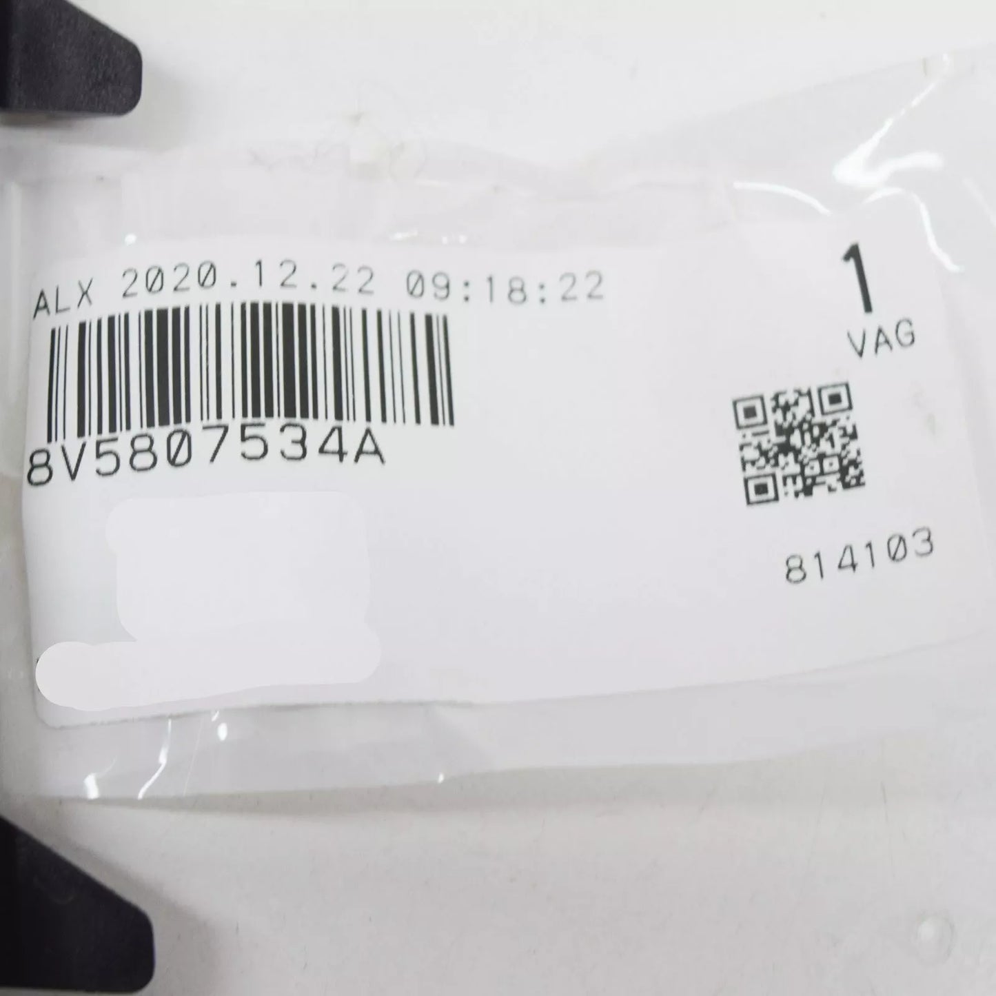 NEW AUDI A3 8V FRONT RIGHT BUMPER MOLDING STRIP TRIM S-LINE 8V5807534A OEM