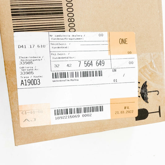 NEW BMW 6 CABRIO F12 DEFLECTION PULLEY 7564649 32427564649 ORIGINAL