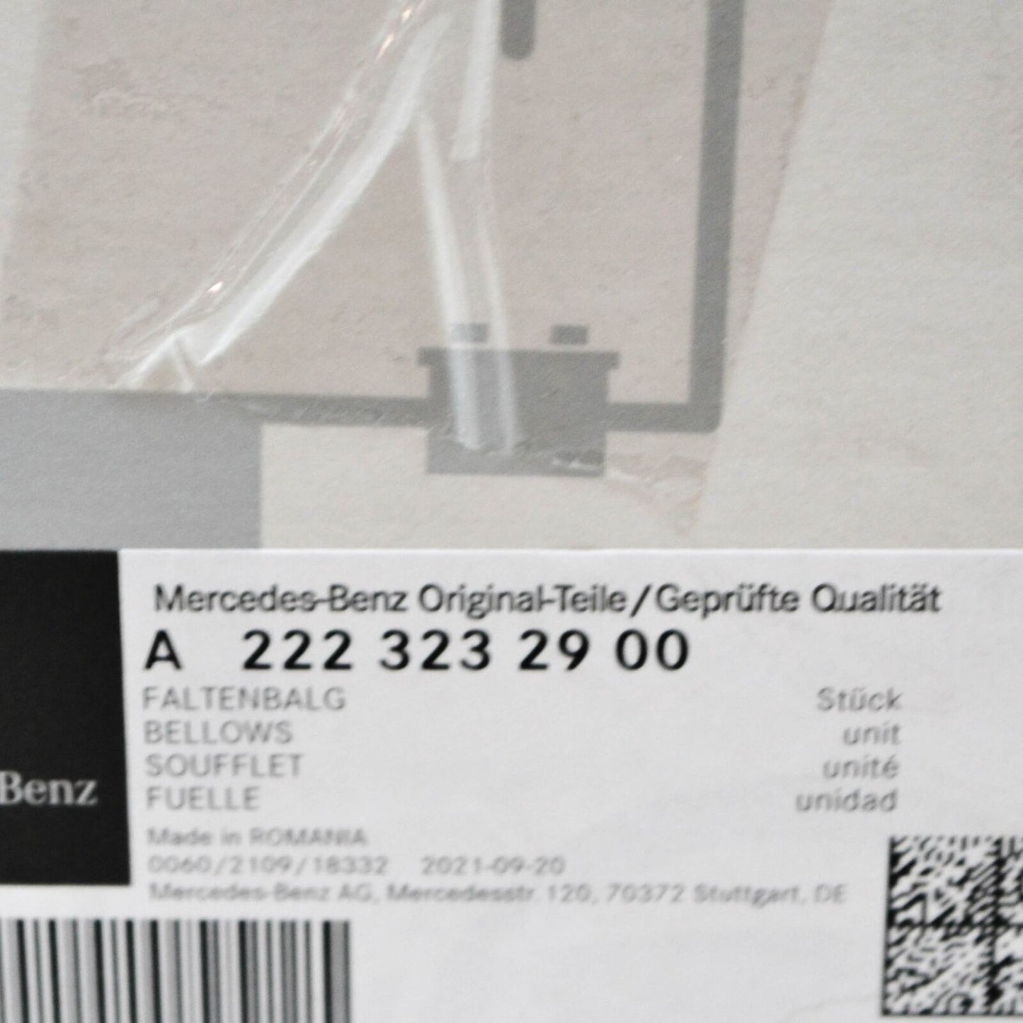 NEW MERCEDES-BENZ S W222 FRONT SHOCK ABSORBER BELLOWS A2223232900 ORIGINAL