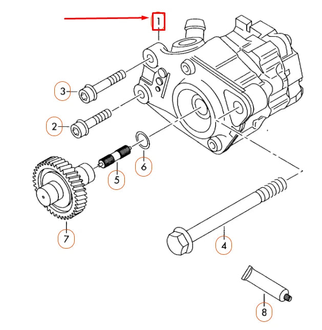 NEW AUDI Q7 4L POWER STEERING PUMP 7L8422153F ORIGINAL