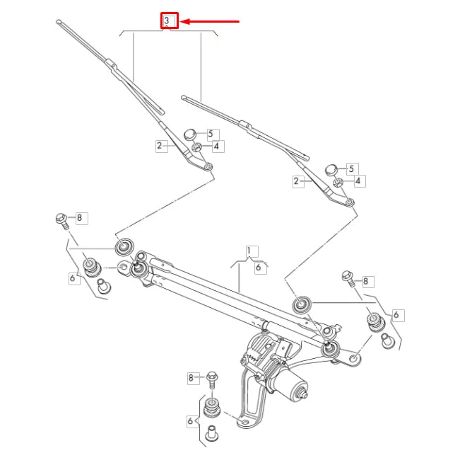 NEW AUDI Q8 FRONT WINDSHIELD AERODYNAMIC WIPER BLADE SET LHD 4M8998002