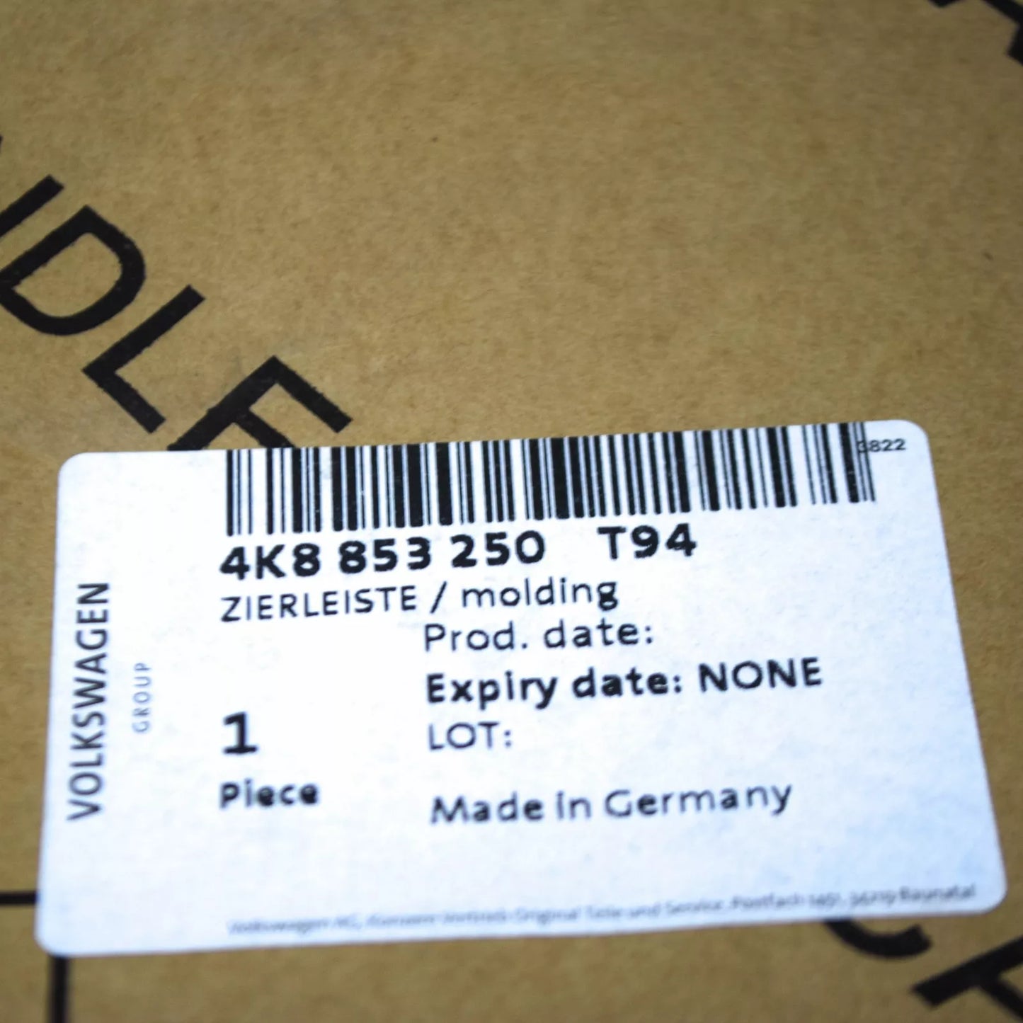 NEW AUDI A7 SPORTBACK S-LINE 4K8 FRONT RADIATOR GRILLE LOWER TRIM 4K8853250T94