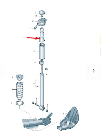 NEW AUDI A4 B9 DRIVE SHAFT SPACER 8W0521142 ORIGINAL