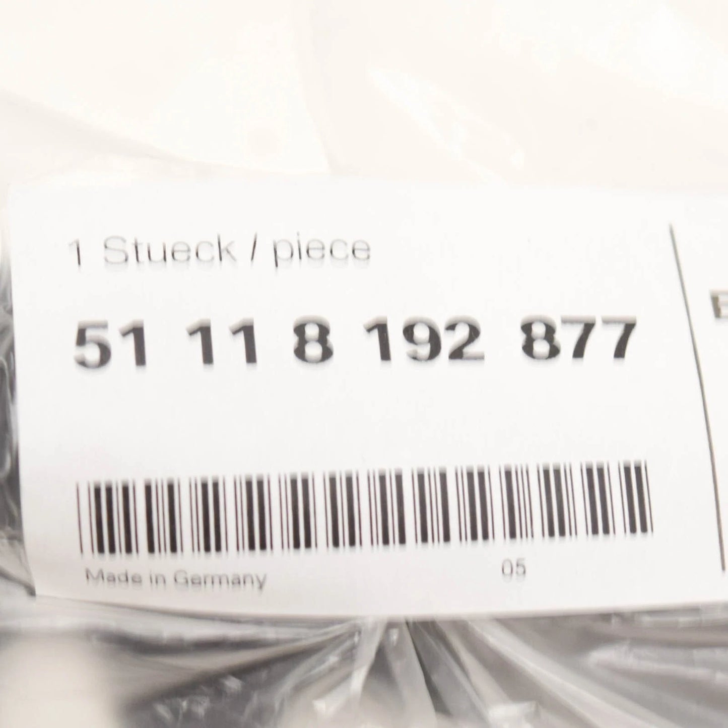 NEW BMW 3 E46 FRONT BUMPER LEFT GRILLE COVER 51118192877 8192877 ORIGINAL