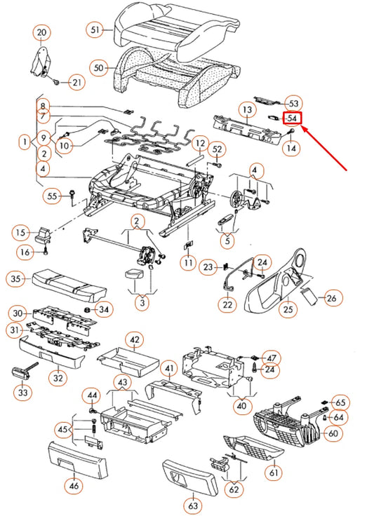 NEW AUDI A4 B7 LUGGAGE COMPARTMENT INTERIOR LIGHT 8E0947101 ORIGINAL