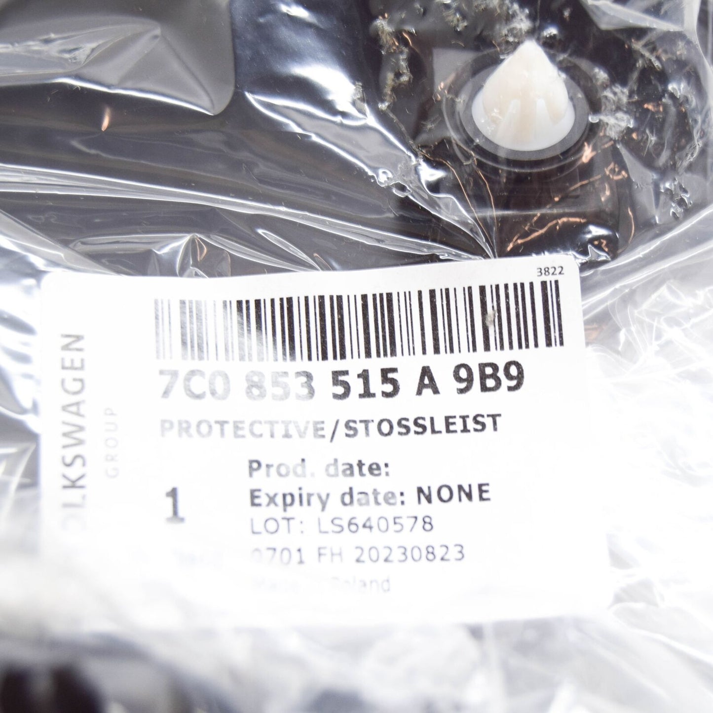 NEW VW CRAFTER MK2 LEFT B-PILLAR PROTECTIVE STRIP 7C0853515A9B9 ORIGINAL