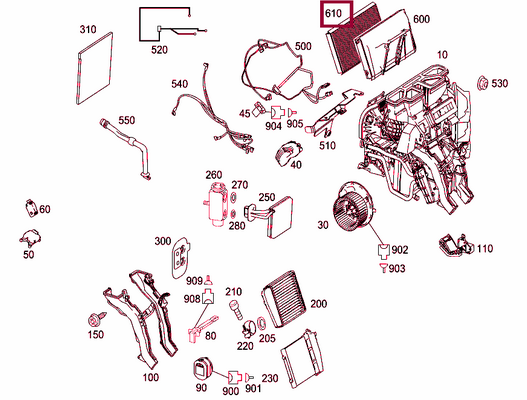 new mb cla c117 cabin air filter a2468300018 2.0 petrol original